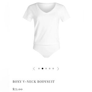 Ambition White V-Neck Bodysuit